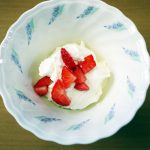 きょうのおやつは、レアチーズクリームでした。