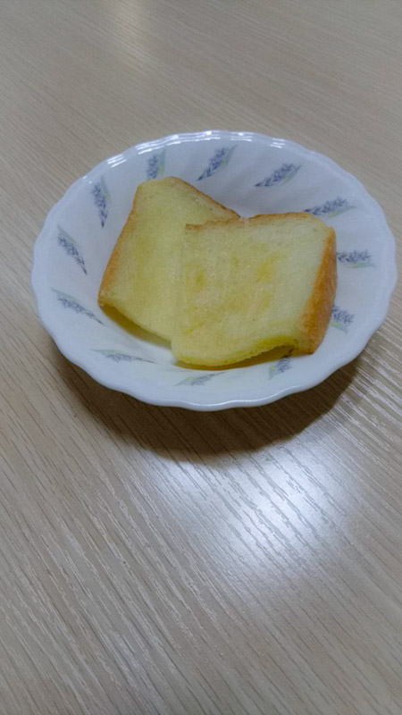 今日のおやつは フレンチトーストでした