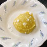 きょうのおやつは、やわらか芋ようかんでした。