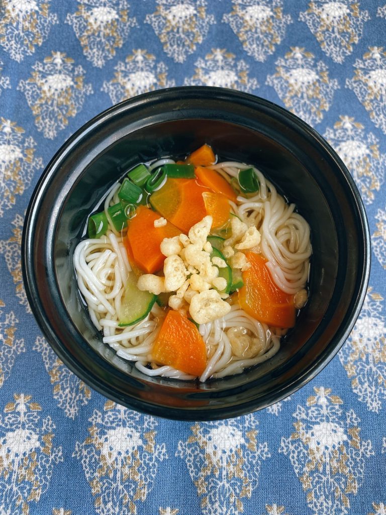 7月9日土曜日　きょうのおやつは、そうめんでした。