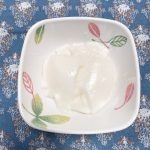 4月25日火曜日　きょうのおやつは、やわらか杏仁豆腐でした。