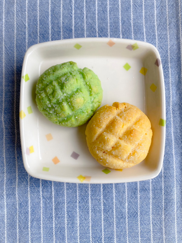 7月11日火曜日　きょうのおやつは、メロンパンクッキーでした。