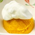 2月19日水曜日　きょうのおやつは、かぼちゃモンブランでした。