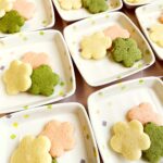4月9日水曜日　きょうのおやつは、お花のクッキー（クッキー作り）でした。